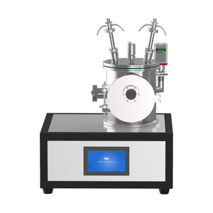 Desktop Double Target Magnetron Sputtering Coater with Molecular Pump System for Coating Glass Wafer 