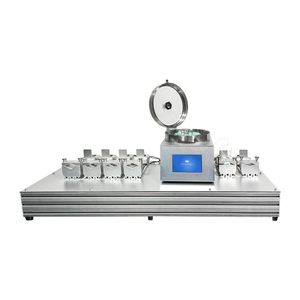 Eight inch stainless steel chamber spin coater with six-channel syringe pump